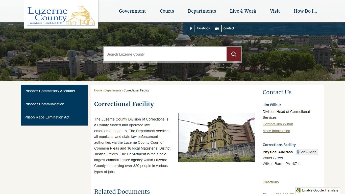 Correctional Facility | Luzerne County, PA